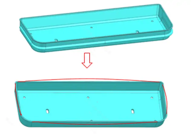 warping of ABS plastic injection molding parts