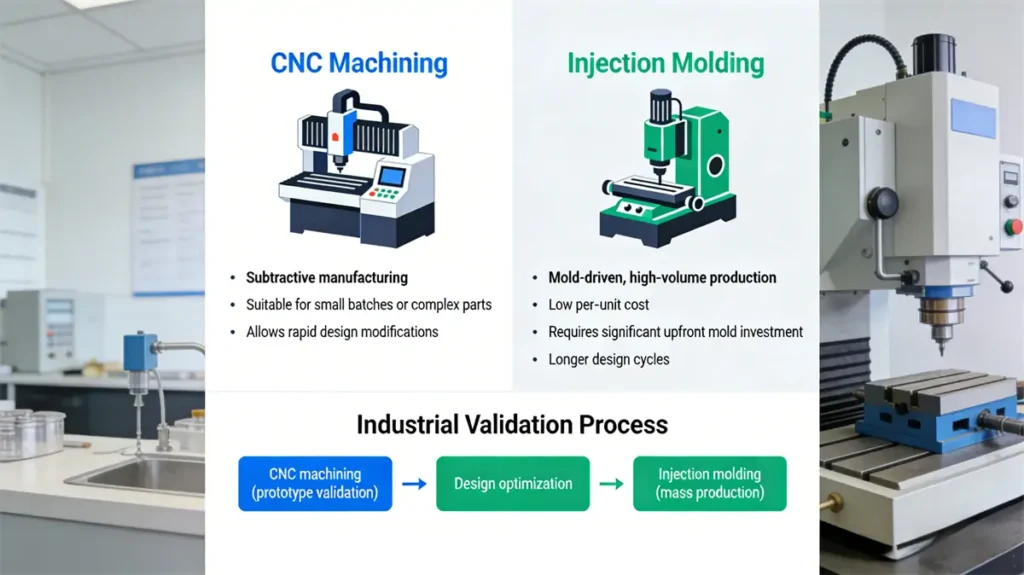 CNC Machining vs. Injection Molding