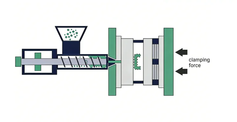 How to calculate clamping force in injection moulding