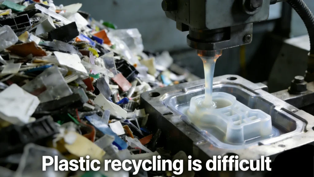 Plastic recycling is difficultimass