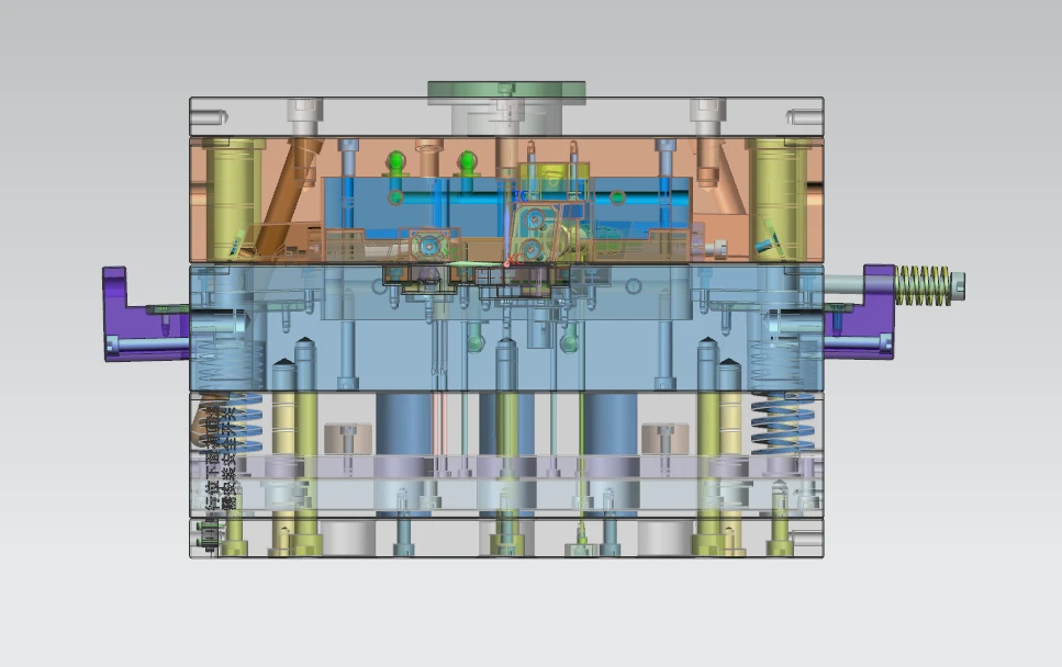 UAV Landing Gear Injection Molding Case | PA6 GF Precision Mold by Huashuo