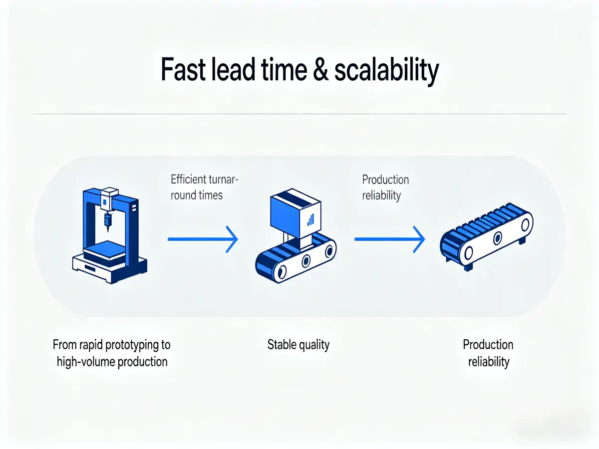 Fast lead time & scalability