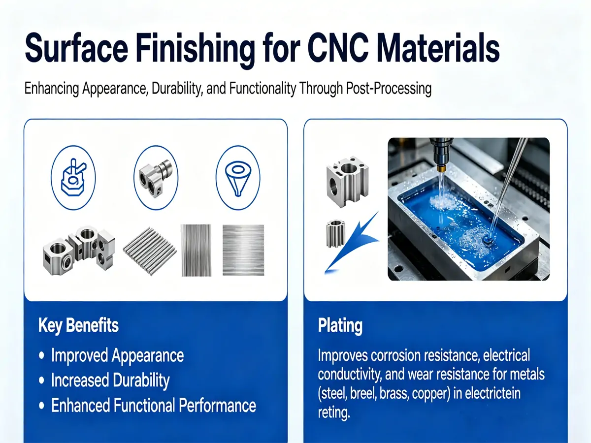Surface Finishing for CNC Materials